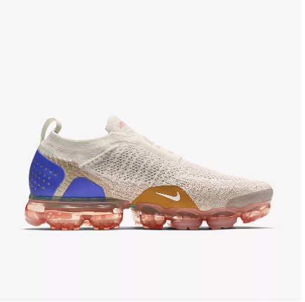 Women Nike Air VaporMax FK Moc Light Purple Brown Blue Shoes - Click Image to Close